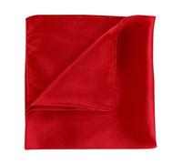 WLLHYF Silk Pocket Squares for Men Handkerchiefs Solid Color 13.7x 13.7 inch Soft Prefolded Pocket Square White Handkerchiefs Men Suit Accessories for Wedding Party (Wine red)