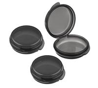 WLLHYF Small Mini Pill Organizer 3 Pcs Portable Travel Medicine Case Storage Box for Home, Work, Outdoor & Camping (Black)