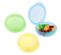 WLLHYF Small Pill Box 3 Pieces Mini Pill Organizer Portable Travel Pill Container Daily Pill Box Medicine Vitamin Cod Liver Oil Storage Box Bag Wallet for Home Work (Set of 2)