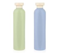 WLLHYF Squeeze Bottles 2 Pack 200 ML Refillable Plastic Travel Containers Empty Bottles With Disc Top Flip Cap Travel Accessories for Shampoo Creams Lotion Conditioner