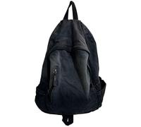 WLLJYSJZL Y2K Star Backpack,Grunge Goth Denim Bookbag,Punk Rock Emo Backpack for Women Men Monster 2000s Gradient Backpack, 2-black, L, Fashion