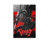 WLLKIY Berserk Poster Anime Classic Retro Poster Decorative Painting Canvas Wall Posters And Art Picture Print Modern Family Bedroom Decor Posters 12x18inch(30x45cm)