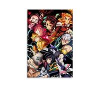 WLLKIY Demon Poster Slayer Anime Comics Poster Decorative Painting Canvas Wall Posters And Art Picture Print Modern Family Bedroom Decor Posters 12x18inch(30x45cm)