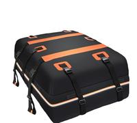 WLLLLa Car Roof Bag for Ford Fiesta MK6 2002-2008,Waterproof Holidays Roof Box Storage Extra-Large Car Top Roofbox External Accessories,A-Black with orange