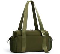 WLLWOO Small Gym Bag for Women with Wet Pocket, Mini Travel Duffle Tote Bag, Lightweight Workout Sports Bag for Dance Yoga Weekends, Army Green