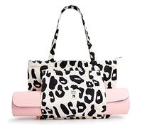 WLLWOO WLLWOO Yoga Bags for Women with Yoga Mats Bags Carrier Carryall Canvas Tote for Pilates Shoulder for Travel Office Beach Workout