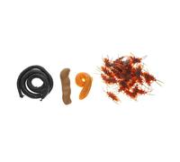 WLLXTK 1 Set Realistic Prank Props Cockroaches Fake Snake Poop for Halloween Party Favors for Home Decoration and April Fool Day Fun