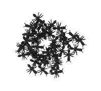 WLLXTK 100pcs Halloween Simulation Ants Realistic Plastic Fake Ants for Pranks Indoor Outdoor Decorations Haunted House Props Fun Party