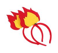 WLLXTK 2pcs Halloween Accessories Flame Headband Fire Flames Headbands for Women and Girls Carnival Headdress