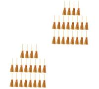 WLLXTK 40 Pcs Miniature Doll House Brooms Halloween Decor Cleaning Tools for Dollhouse Accessories Realistic Witch Broomstick Ornaments for Party and Landscape Decoration