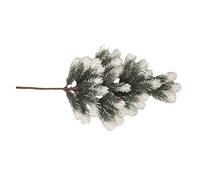 WLLXTK Christmas Branches Sprigs Leaves Branch Accessories Picks Greenery Artificial for Office Events Garland Garden Decor, White