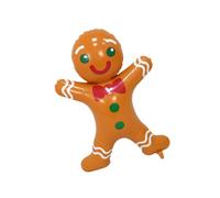 WLLXTK Christmas Doll Ornament Glowing Top Hat Plays Christmas Songs Christmas Decoration Stuffed Figure for Tabletop New Year Decor, gingerbread Man