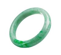 WLLXTK Natural Burmese Light Green Jade Bangle Bracelet,Gift,Amulet,Bangle