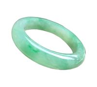WLLXTK Natural Jade Bangle Bracelet for Women Burmese Green Retro Eternity,Gift,Amulet,Bangle