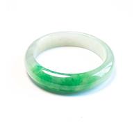 WLLXTK Natural Jade Bangle Bracelet for Women,green Floating Flowers,eternity,Gift,Amulet,Bangle