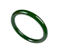WLLXTK Natural Jade Bangle Bracelet, for Women New Authentic Ice Thin Round,Laokeng Spinach Green Jade Bracelet,
