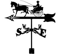 WLLXTK Weathervane Fighter Prairie Dog Rickshaw Weathercock Weather Vane Measuring Tools Stainless Steel Wind Direction Indicator for Patio Yard Decoration