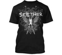 WLMDZYH Band Merch Seether Suffer T-Shirt Black