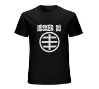 WLMDZYH Husker Du Circle Logo T-Shirt Black Unisex Mens Tees