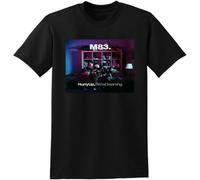 WLMDZYH M83 T Shirt Hurry up We're Dreaming Vinyl cd Cover Black