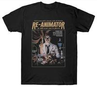 WLMDZYH RE-Animator T Shirt Fantasy Horror 1970'S Film Film Black