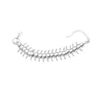 WLNEXT Dark Punk Metal Centipedes for Unisex, Sturdy Alloy Ideal Daily Wear Metal Millipedes