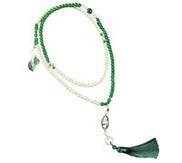 WLNEXT Long Chain Necklace with Fringe Beads and Natural Stones for Fashionable Styling Options in Women ' s Fashion Long Necklace