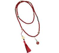 WLNEXT Long Chain Necklace with Fringe Beads and Natural Stones for Fashionable Styling Options in Women ' s Fashion Long Necklace
