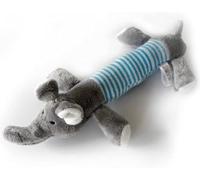 WLngtv Gray Elepant Squeaky Toy, Pet Toy Crinkle Toy Stuffed Animals Plush Toy Chew Toy for Small Dogs Medium Dogs Squeeky Doggie Toy Puppy Toy Squeak Interactive Teething Toy