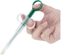 WLngtv Green Medicine Feeder for Pets, Pill Guns for Dog and Cat, Pet Medical Feeding Dispenser Tool for Small Animal, Cat Tablet Soft Tip Syringe Double Feed Medicine Water Nursing Supplies