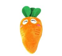 WLngtv Orange Soft Puppy Pet Supplies Cute Carrot Plush Chew Squeaker Sound Squeaky for Dog Cat Birthday Xmas Gifts, Orange Squeaky Pet Chew with Sound, Puppy Cat Birthday Gift