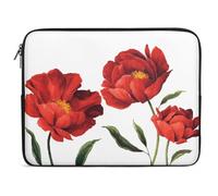 Wlntrophic 10inch Laptop Case, Red Poppy Flowers Laptop Sleeve