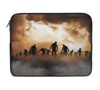 Wlntrophic 10inch Laptop Case, Zombies Dead Men Walking Body at Night Laptop Sleeve
