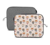 Wlntrophic 13inch Laptop Case, Shiba Inu Dog Pattern Snowflake Laptop Sleeve