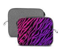 Wlntrophic 13inch Laptop Case, Zebra Tiger Leopard Pink Snowflake Laptop Sleeve