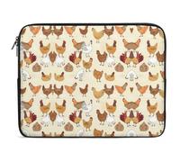 Wlntrophic 17inch Laptop Case, A Brood of Chickens Laptop Sleeve