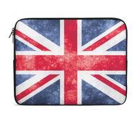 Wlntrophic 17inch Laptop Case, Vintage Union Jack British Flag Laptop Sleeve