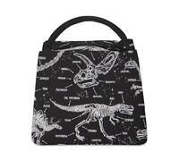 Wlntrophic Cooler Bag, Jurassic Dinosaurs Lunch Bag, Insulated Lunch Tote Bag for Work Camping Travel