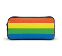 Wlntrophic Pencil Case, Rainbow Peace LoveStationery Bag, Business Travel Bag Or Small Tool Box, Girls Makeup Bag