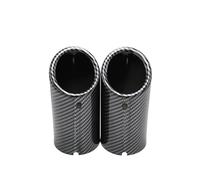 WLNWERDPKK Car End Pipes For 3-serier F30 F31 F32 5-serier F10 F11 F18 520i 523i 525 75mm Rear Exhaust Tail Pipe Muffler Throat 3 Colors Car Tailpipe(2pcs Carbon fiber)