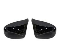 WLNWERDPKK Weather Resistant Mirror Shell For X5 E70 X6 E71 2008-2013 replacement Carbon Fiber Look Black Rearview Side Mirror cover Caps 1 pair(Bright black)