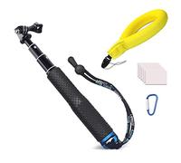 WLPREOE Camera Float + 19” Selfie Stick Waterproof Hand Grip Extension Portable Adjustable Monopod Pole for GoPro Hero 9 8 MAX 7 Black Silver White/6/5 Black/5S/4/3