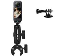 WLPREOE Super Clamp Mount Double Ball Head Adapter Compatible with GoPro AKASO DJI Action or DSLR Camera Accessories