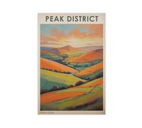WLQZFRWV Peak District Travel,travel Gift Canvas Poster Wall Art Decor Print Picture Paintings for Living Room Bedroom Decoration 16x24inch(40x60cm)