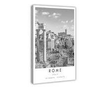 WLQZFRWV Rome Travel, Italy Poster (2) Canvas Poster Bedroom Decor Landscape Office Room Decor Gift 20x30inch(50x75cm)