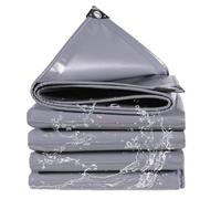 WLRHGl Heavy-Duty Tarpaulin Waterproof, 2 x 3.5 m Furniture Caravan Cover Sheet Multipurpose WLR010, Grey