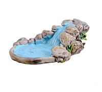WLSuDHoncc 1Pc Blue DIY Miniature Mini Water Pool Fairy Garden Lawn Ornament Outdoor Statues for Mountain Dollhouse Decor Craft Garden Sculptures and Statues