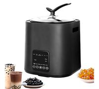 WLSYX Commercial Pearl Tapioca Cooker, Automatic Bubble Maker Machine with Digital Panel and Temperature Probe, 9L Capacity and Non-stick Inner Pot, Evenly Heating, for Milk Tea Shops, Dessert Shops