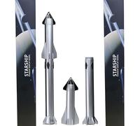 Wltk SpaceX Spaceship 1:375 Diecast Rocket Model (04) - Realistic, 1:375 Scale, Aluminium Alloy, Resin - Model Building, Adult, Unisex, Non-Collapsible