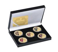 WLTY 1926-2022 Queen Elizabeth II Gold Commemorative Coin with Gift Box Royal Family Challenge Coins Collectible Medal Souvenir Gifts